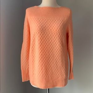 LOFT peach boatneck sweater